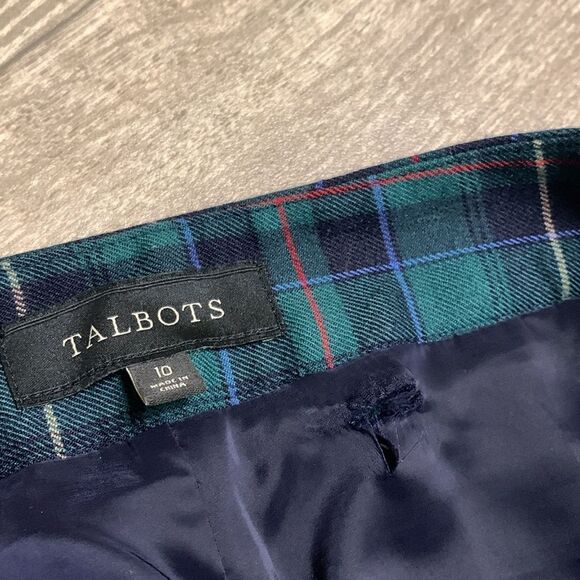 Womens Talbots Heritage Wool Blend High‎ Rise Plaid Ankle Pants - Picture 8 of 8